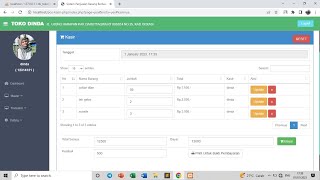 Aplikasi penjualan of sale (pos) dan kasir berbasis web