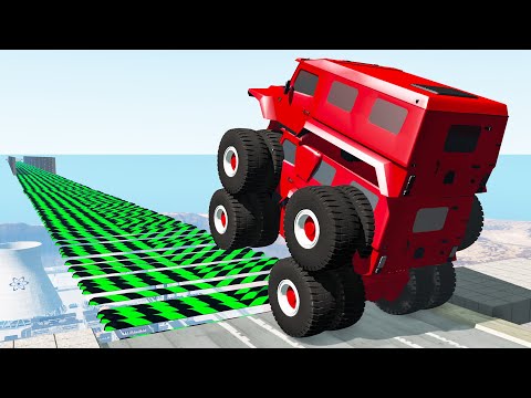 Air Speed Bumps Crashes #10 - Beamng Drive