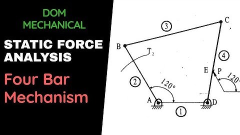 Static Force Analysis (Four Bar Mechanism) DOM