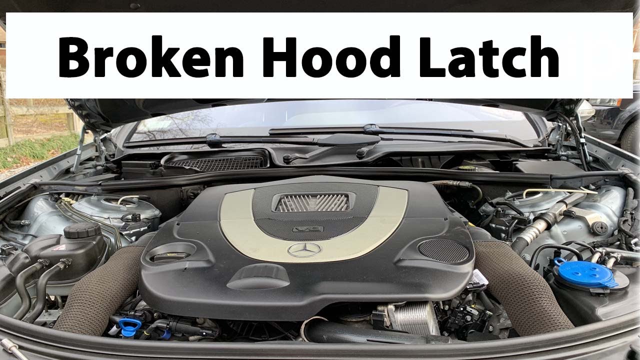 How To Open A Stuck Hood Latch Of Mercedes S550