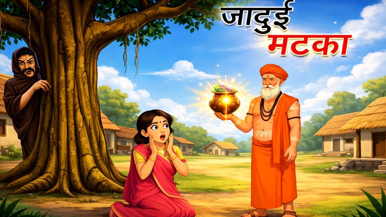 जादुई मटका | JADUI MATKA | HINDI KAHANIYA | CARTOON STORY | HINDI STORIES