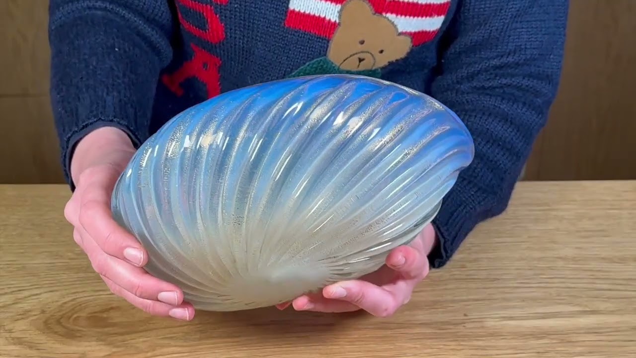 Murano glass shell - Archimedes Seguso 1950s