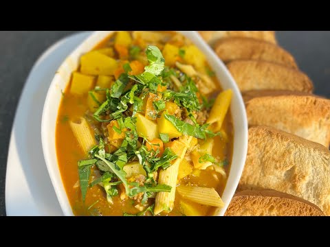 SOPA DE LEGUMES COM CARNE | fácil e rápido