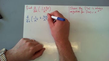 Differentiating x^n when n is negative