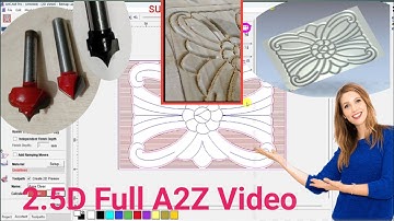 How to make V Bit carving 2.5D v Bit full videos10k +views