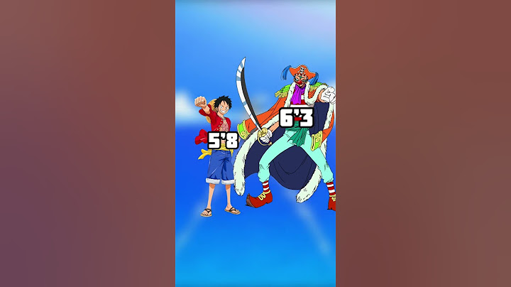 Luffy’s Height Compared to the Villains #onepiece