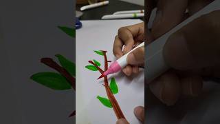 Diy 🐝Bubble Wrap painting🍯#Craft#Brush pen🖍#Bee Hive🐝#On a Tree🌳 branch#youtube shorts #Shorts feed