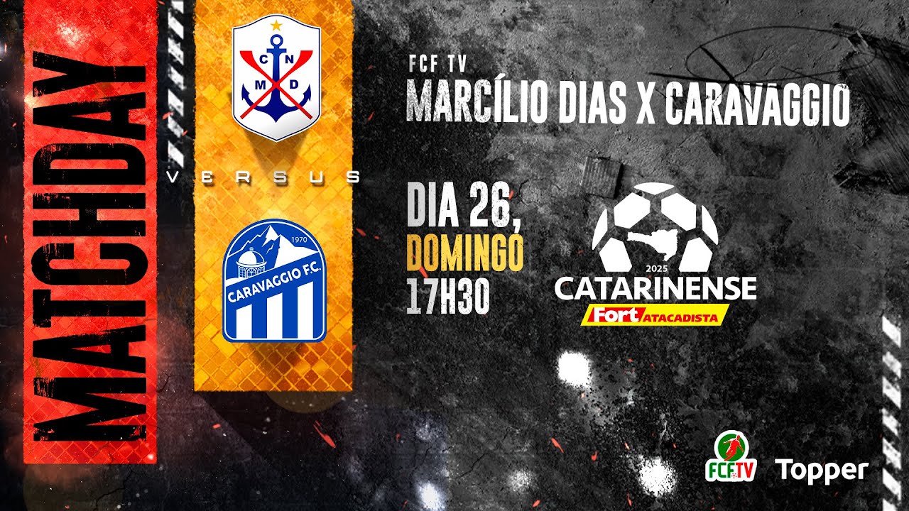 AO VIVO | MARCÍLIO DIAS X CARAVAGGIO | CATARINENSE FORT ATACADISTA 2025 ...