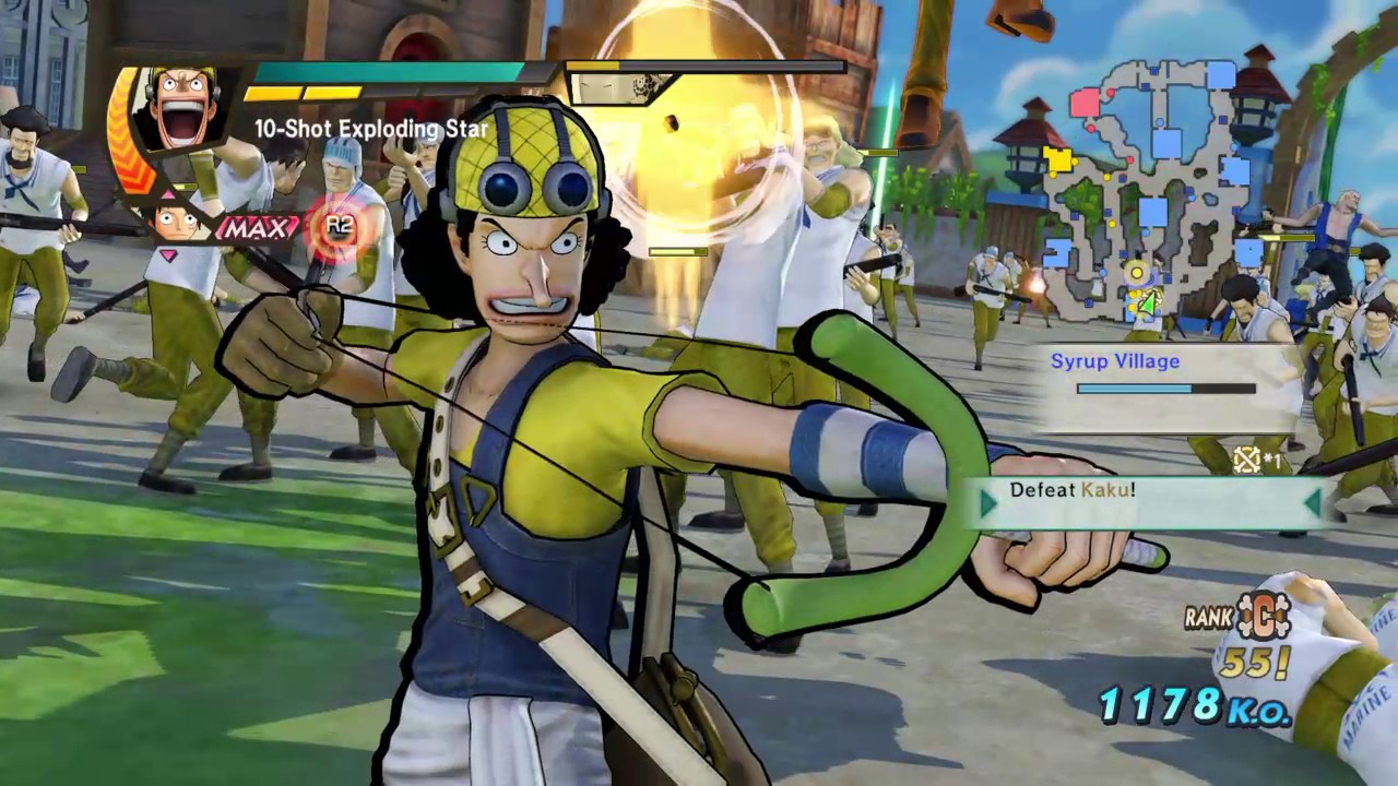 One Piece Pirate Warriors 3 Ussop(Regular Slingshot)Level 100 Gameplay YouTube