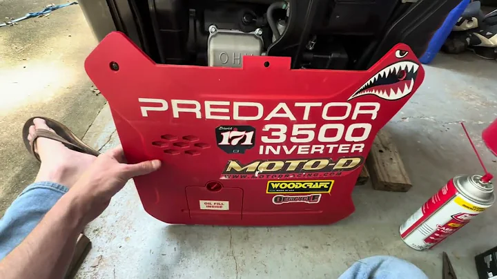 HF Predator 3500 Generator Maintenance: Oil Change, Carb Clean, Air Filter, Spark Arrestor