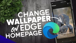 How to change Edge Homepage Wallpaper or Background on Mobile screenshot 4