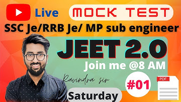 #01 Jeet 2.O | Full Mock Test | Electrical | SSC JE/RRB JE/ MP SUB ENGINEER