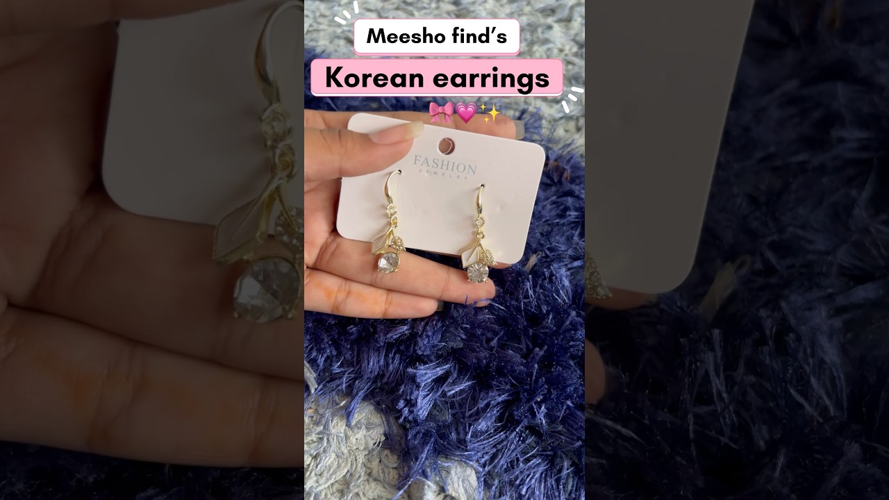 Meesho Korean earring finds 🎀✨