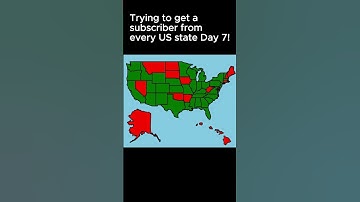 Trying to get a subscriber from every US state Day 7!  #unitedstates #map #shorts