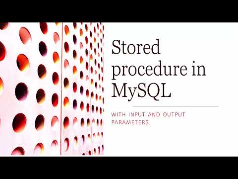 Video: Perché usiamo la stored procedure in MySQL?