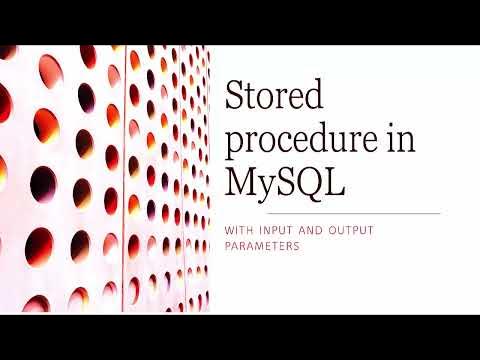 How to Create Stored Procedure in MySQL Workbench with INPUT, OUTPUT ...