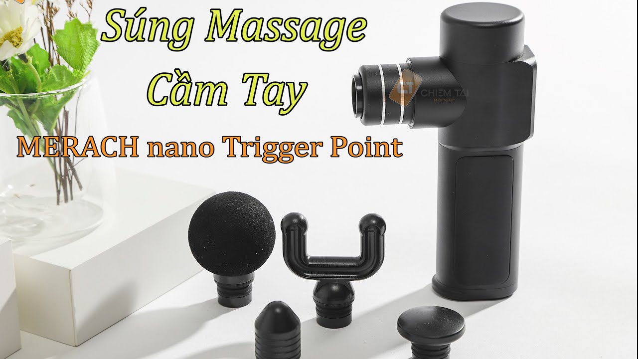 Súng massage cầm tay MERACH nano Trigger Point - Kích Thích Tăng Trưởng Cơ - Giảm Đau - Massage Cơ