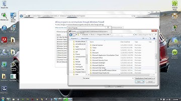Windows Firewall exceptions