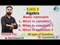 What is Algebra and its core concepts |class 6|by Deepak Roy Sir