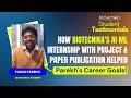 How Biotecnika's AI ML Internship With Project & Paper Publication Helped Parekh's Career Goals!