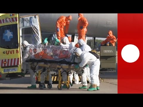 Video: First Ebola victim arrives in Spain under tight security