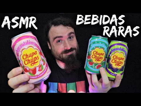 ASMR probando BEBIDAS RARAS con PATATAS CRUJIENTES - SORPRENDENTE FINAL  - FER FANTASY #asmr