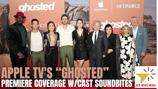 “Ghosted” spy thriller cast talk about film at red carpet premiere in NYC, Chris Evans, Ana de Armas
