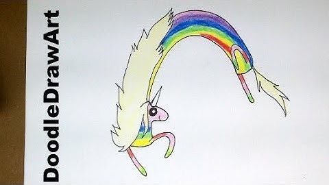 Drawing: How To Draw Lady Rainicorn - Step by Step easy drawing lesson