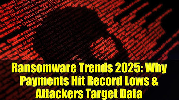 Ransomware Trends 2025: Why Payments Hit Record Lows & Attackers Target Data