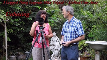 Unboxing Tripod -3 Legged Thing Legends Mike Tripod + AirHed Cine Arca" in the back garden & review