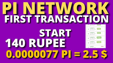 PI NETWORK FIRST TRANSACTION 314159$ GOOD NEWS PI NETWORK TODAY UPDATE  PI NETWORK TRANSACTION START