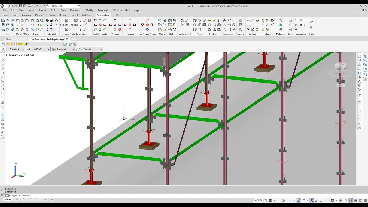 iScaf®10   -  2023  -  ** New ** iScaf mesh for 3D sloping ground conditions