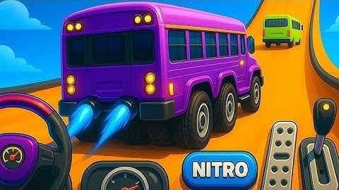 CRAZY BUS MEGA RAMP IMPOSSIBLE RACING BUS STUNTS IMPOSSIBLE TRACK ANDROID GAMEPLAY VIDEO -2