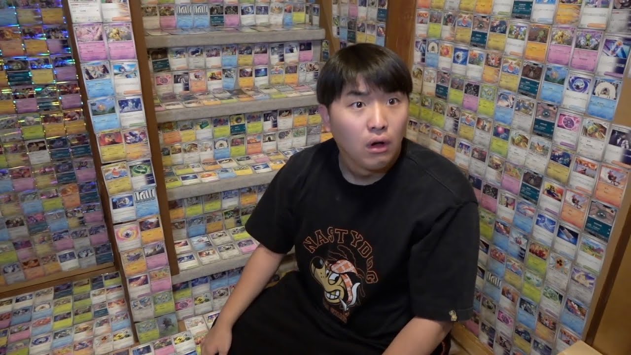 【その後の動画】壁に100万円以上のポケモンカード貼ってみたドッキリ