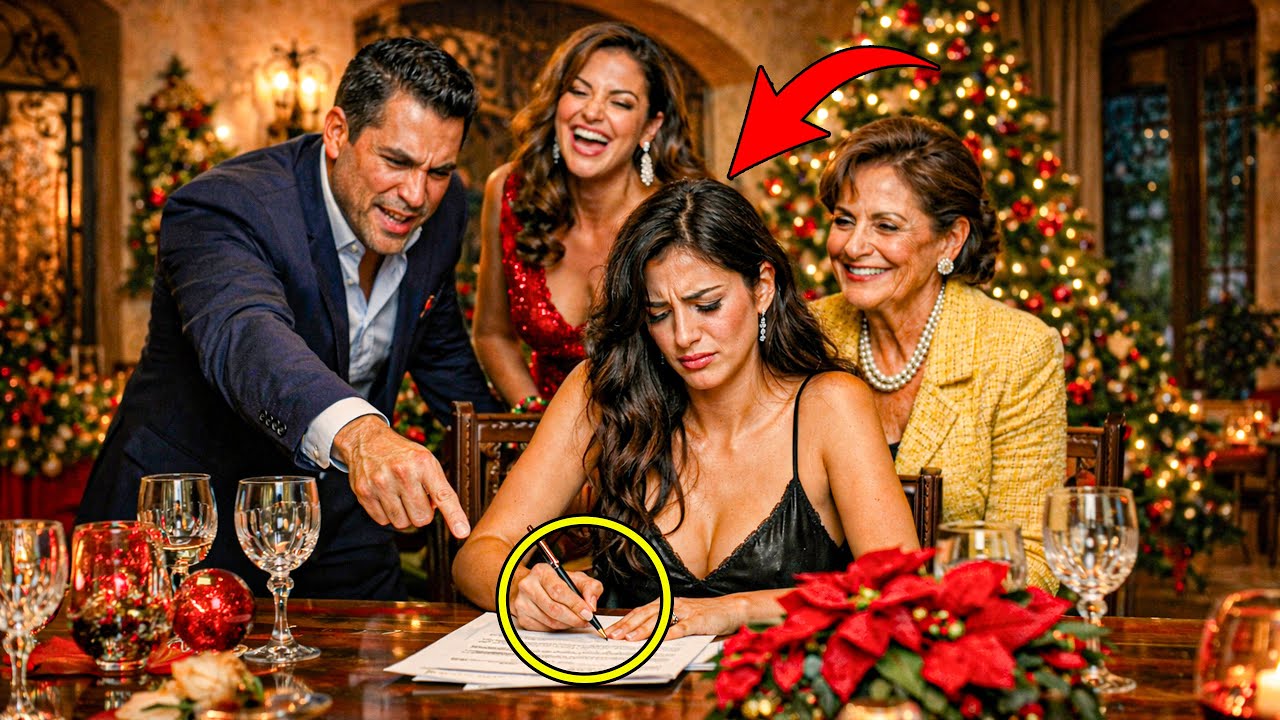 La obligaron a divorciarse en la cena de Navidad… hasta que su padre hizo una sola llamada