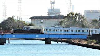 【4K甲種輸送】これにて全編成搬入終了！名古屋臨海鉄道東港駅～東名古屋港駅付近を走る名古屋市営地下鉄N3000形N3116編成【2023年1月20日】