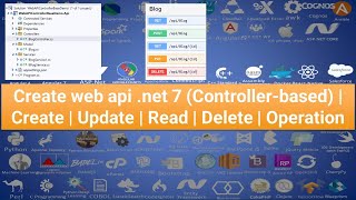 Create web api .net 7 (Controller-based) | Create | Update | Read | Delete | Operation