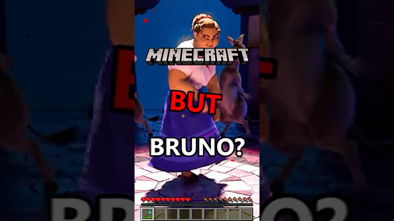 Minecraft, but if I STOP singing We Dont Talk About Bruno the video ends #Shorts