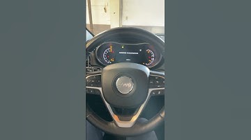 2021 Jeep Grand Cherokee start up sequence - hear the door close and engine start as well as dash