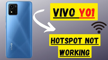 How to fix Hotspot Not working Problem Vivo Y01 || #Y01