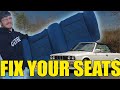 How to recover your car seats at home with a few normal tools bmw e30 back seat restoration