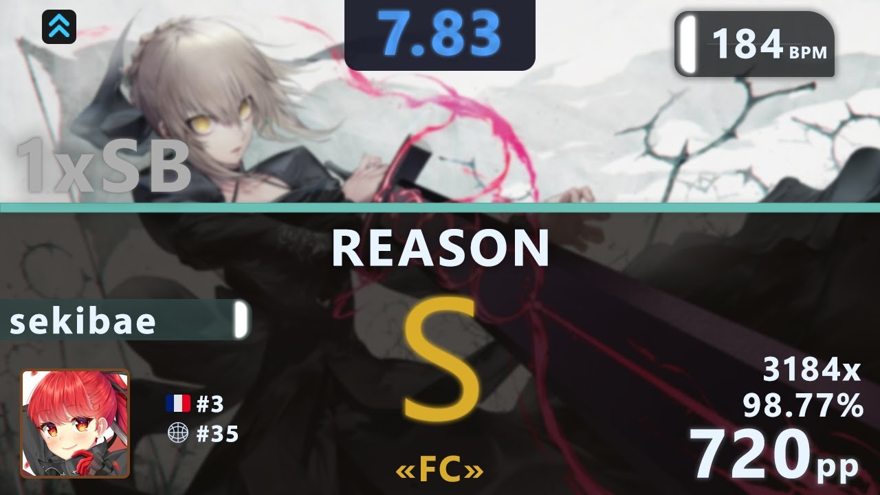 7.8⭐ sekibae | SYU (from GALNERYUS) - REASON [A THOUSAND SWORDS] 98.77% ...