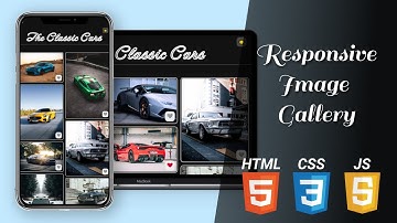 How to create a Responsive Image Gallery with HTML CSS and JavaScript