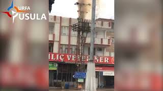 Urfa’nın ilçesinde korku dolu anlar! Misket bombası gibi patladı!