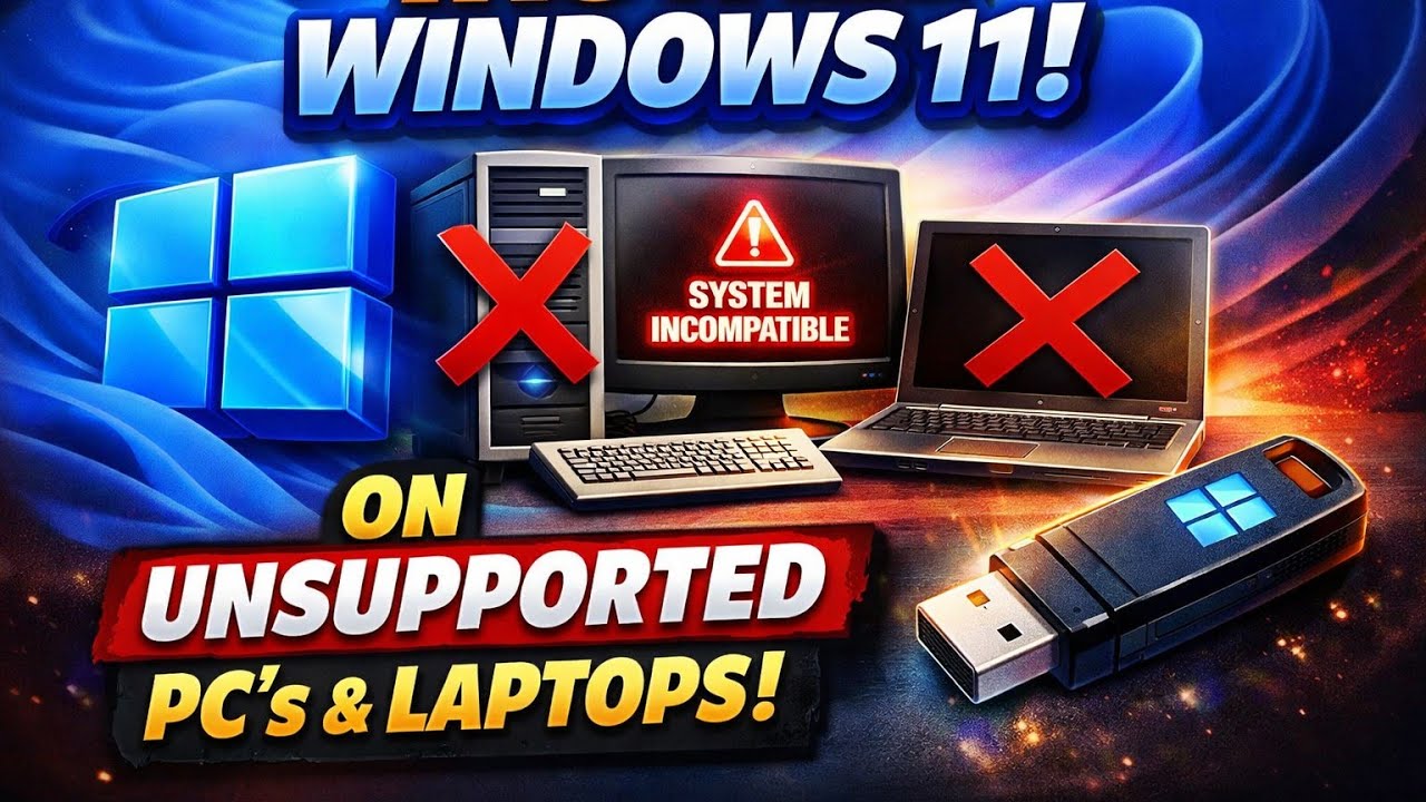 How to Install Windows 11 on Unsupported PCs or Laptops in 2025 - YouTube