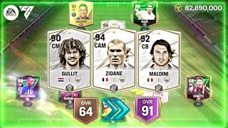 INSANE ICONS CLAIMED | 64 TO 91 OVR EA FC MOBILE TEAM UPGRADE | ROAD TO 100 OVR GRIND