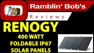 Renogy 400 Watt Foldable Portable Solar Panel (IP67 Rating) (5 Year Warranty)