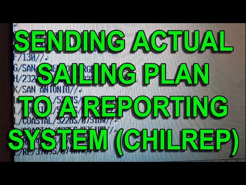 VT007 SENDING ACTUAL SAILING PLAN TO A REPORTING SYSTEM