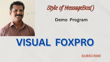 Style  of MessageBox Function in Visual FoxPro