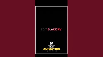 🔥 Text Animation Tutorial | Stylish Motion Text Effect | Edit Black RV
